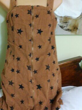 ALTARD STATE BROWN DRESS WITH STARS SIZE XS GREAT CONDITION